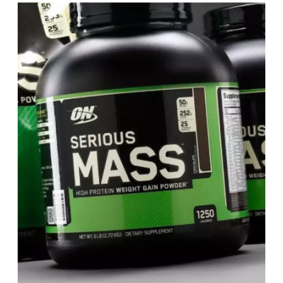 OPTIMUM NUTRITION Serious Mass Weight Gainer Protein Powder, Chocolate, 2.72 kg